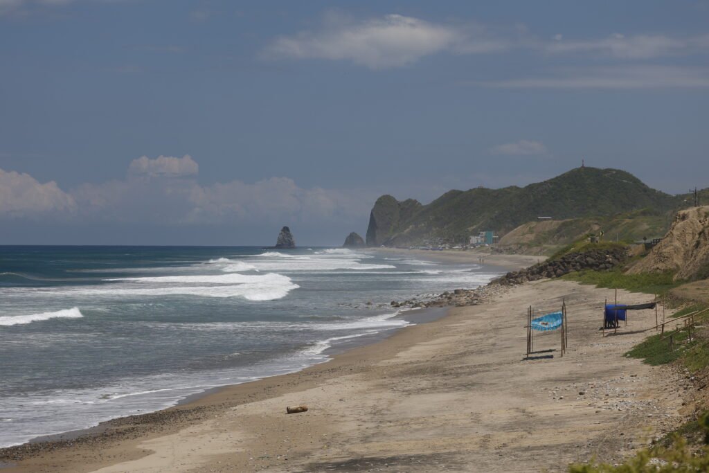 Sand beach at Manta, Ecuador