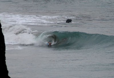 Jose surfing a perfect left point break