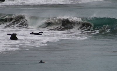Empy wave at a left point Break